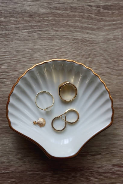 istock Ring Dish and Gold Jewelry 1922138151