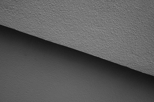 The geometric shape of gray concrete