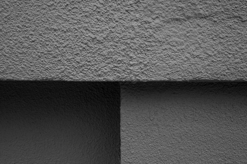 The geometric shape of gray concrete