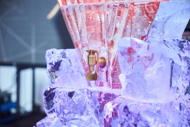 istock An ice container for drinks. A faucet for pouring alcohol or juice into a glass. 1922163921