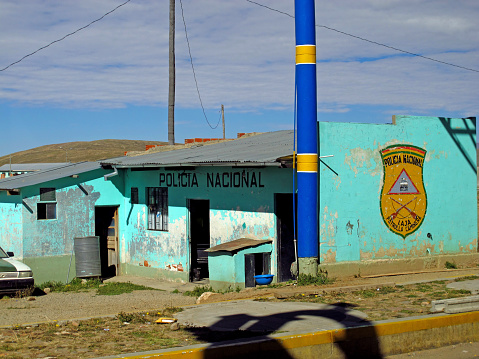 Altiplano, Bolivia - 08 May 2011: The small city on Altiplano, Bolivia