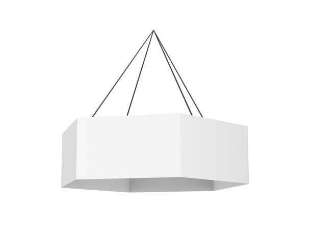 Blank Template Trade Show Hanging Customizable Advertising Banner.