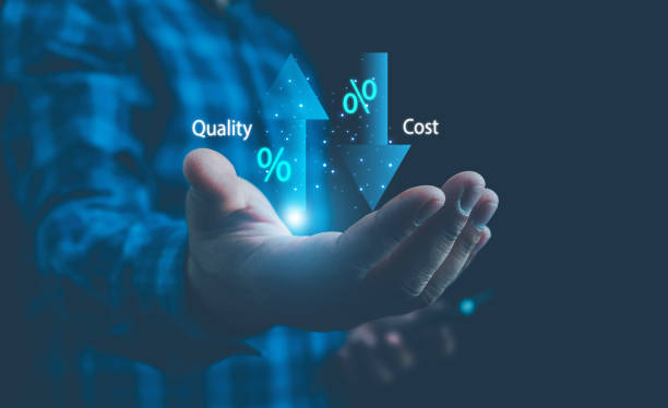 istock Cost and quality control, Control Quality and cost optimization for products or services to improve customer satisfaction,enhance company performance. Successful corporate strategy, quality control. 1922299602