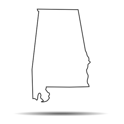 vector of the  Alabama map