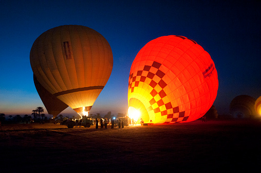 Balloons at night