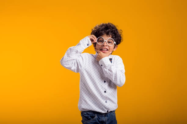 istock Child boy thinking about something, has idea.Education and curiosity concept 1922365604