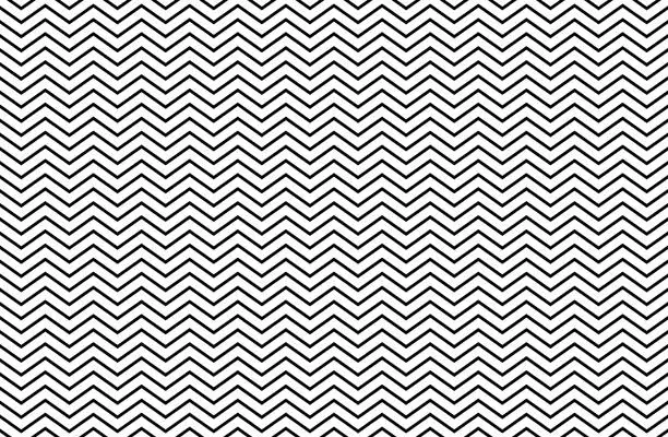 Vector illustration of Black and white zigzag chevron pattern. Simple and modern vintage background. web design, greeting card, textile, Eps 10 vector illustration