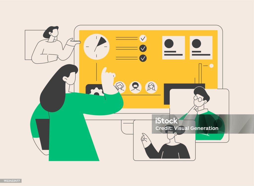 Workflow Process Abstract Concept Vector Illustration Stock ...