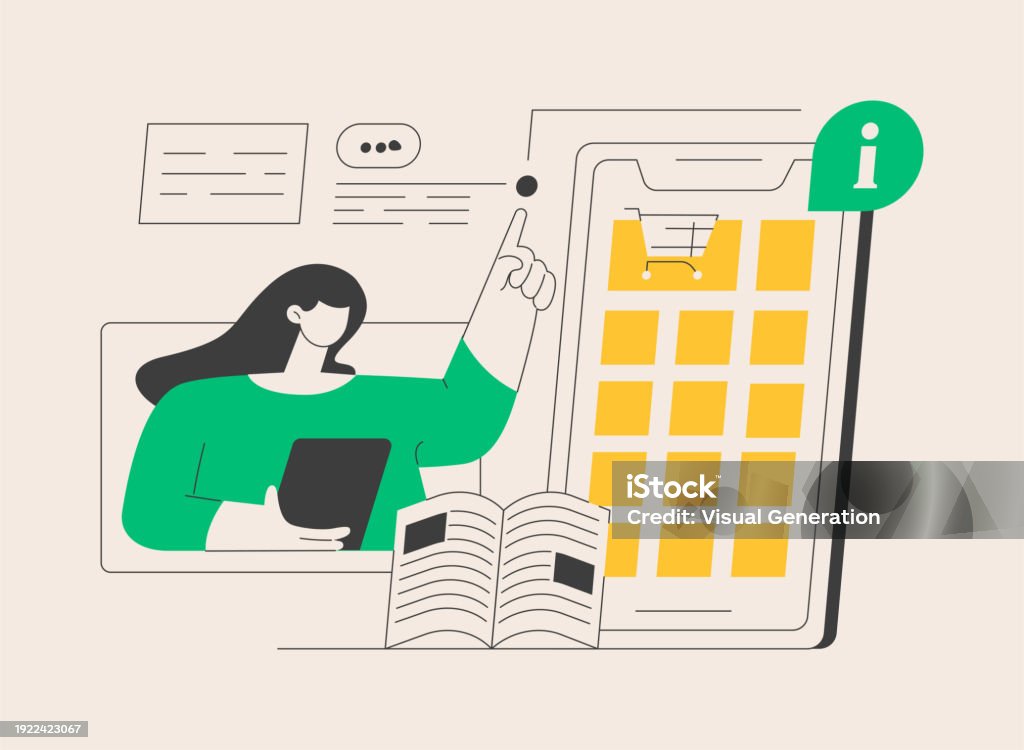 Digital Guide Abstract Concept Vector Illustration Stock Illustration ...
