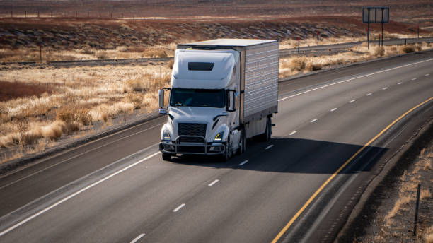 istock A white semi-truck heading east on Interstate 70 in eastern Utah 1922427900