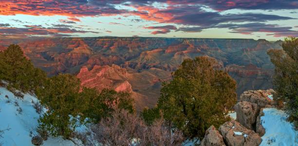 istock Panoramic image over the Grand Canyon from the South Rim during sunrise 1922433810