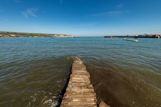 An old Stone Pier in Swanage, Dorset