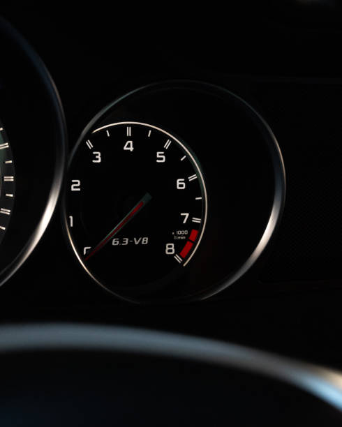 istock Speedometer gauge located in the dashboard of a car 1922455471