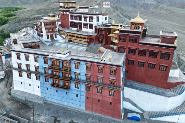 istock Matho Monastery, Buddhist monasteries, view from drone, Ladakh, Small Tibet 1922476993