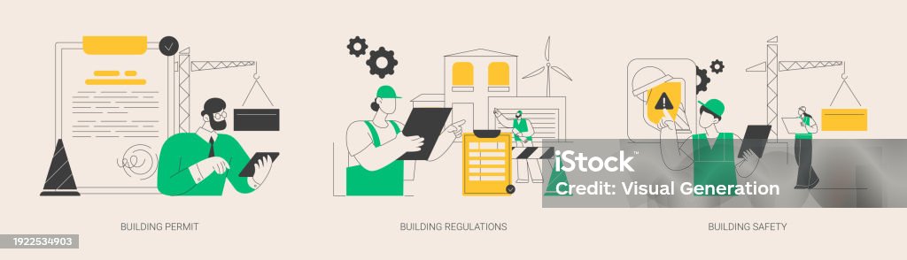 Construction Business Abstract Concept Vector Illustrations Stock ...
