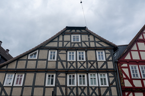 Half-timbered house in the old town of Frankenberg an der Eder, Waldeck-Frankenberg, Hesse, Germany