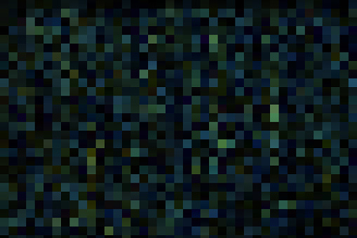 Abstract pixelated square shape pattern
