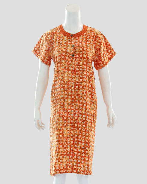 istock Comfortable women's negligee made from soft cotton, with short sleeves 1922619811