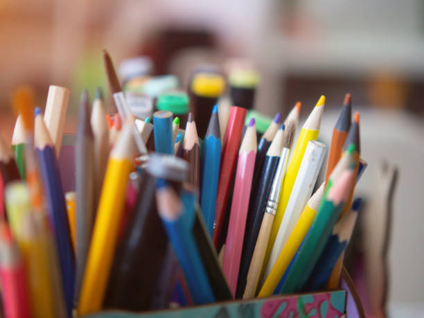 istock children's pencils and markers in a box 1922636842