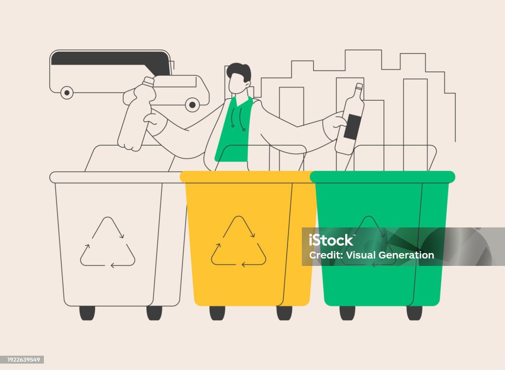 Garbage Collection And Sorting Abstract Concept Vector Illustration ...