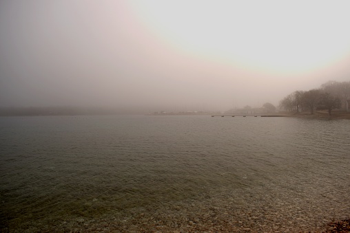 fog on the sea Croatia, Cervar-Porat
