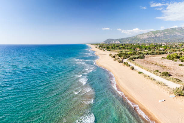 istock The sandy beach Zacharo in Ilia, Greece 1922737383