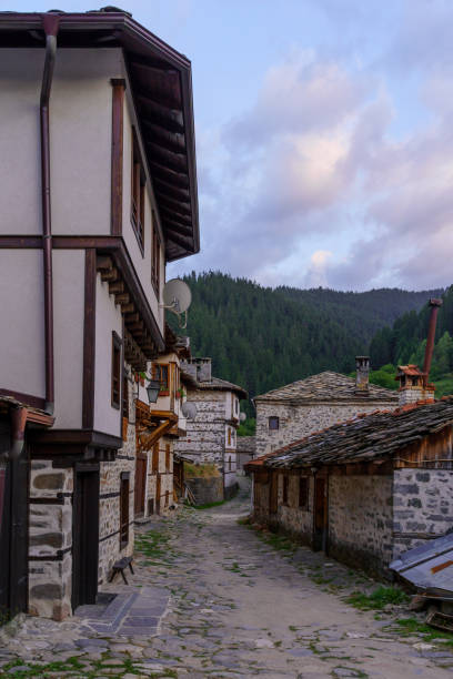 istock Street with typical buildings, in Shiroka Laka 1922741704