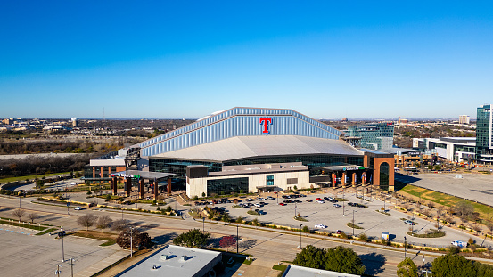 Arlington, TX - December 29, 2023: Globe Life Field is home to Major League Baseball's Texas Rangers