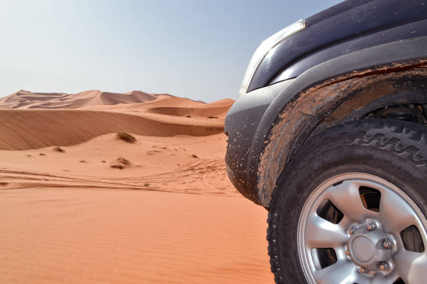 istock Off-road car in the Sahara desert 1922815725