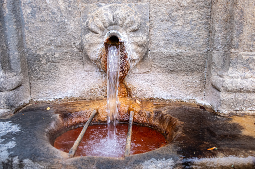 thermal hot water spring in Ourense, As Burgas