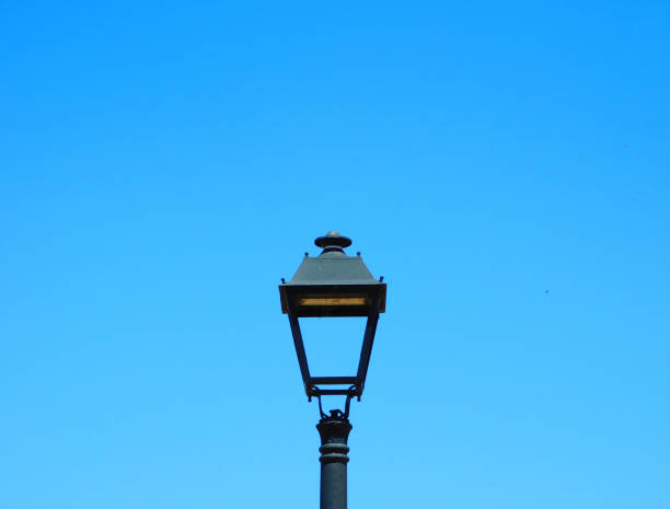 istock street lamp with a blue sky background 1922940602