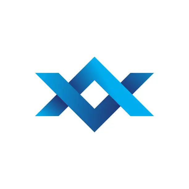 Vector illustration of AV monogram logo