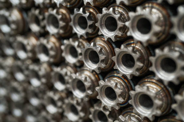 Manufactured sequential gear wheel. industry 4.0