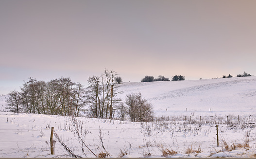 A photo of winter landscape in Danmak