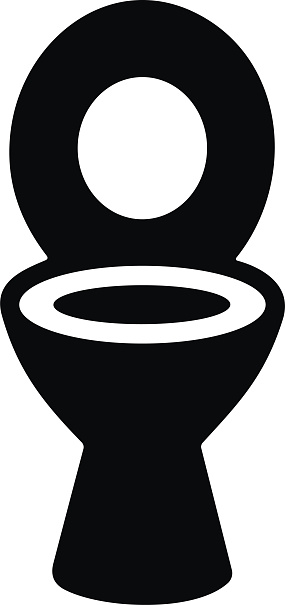 Toilet flat icon bowl sanitaryware vector bathroom . Bidet toilet icon