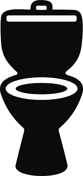 Toilet flat icon bowl sanitaryware vector bathroom . Bidet toilet icon