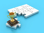 3D Trophy with Puzzle
