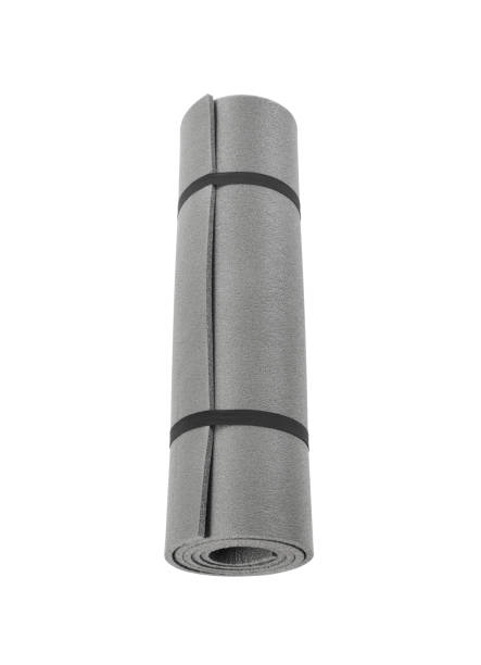 istock One grey yoga mat isolated on white 1923264051