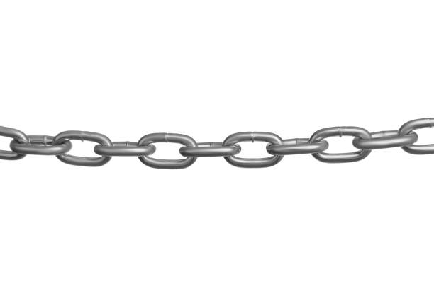 istock One common metal chain isolated on white 1923285281