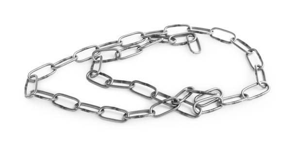 istock One common metal chain isolated on white 1923290510