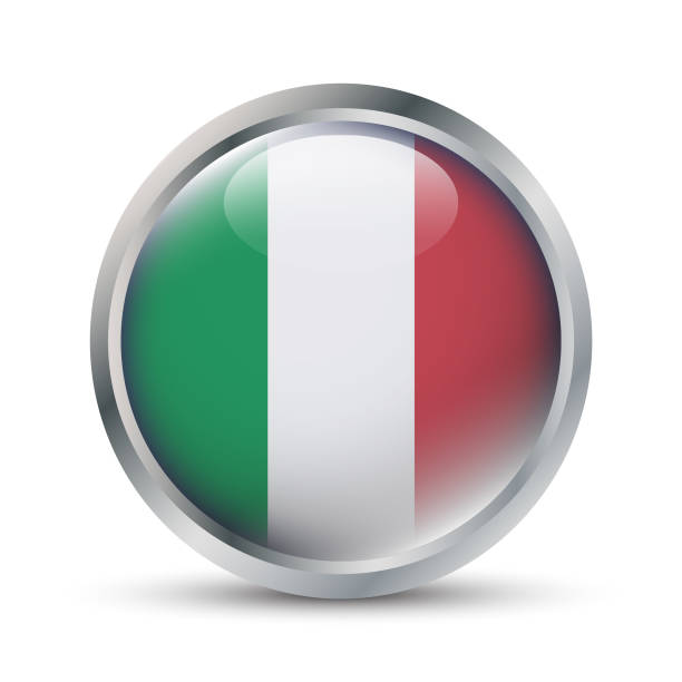 thumbnail image 2 of Round Italian Flag Sticker – Die Cut Decal – Self Adhesive – 4″ X 4″ – Italy Circle 2 of 3