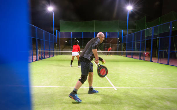 istock Padel Tennis Player Serving 1923434297