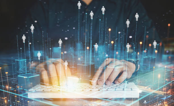 istock Concept human resources  and technology global data network connection  business global  online connection  high speed internet  global connection. 1923495332