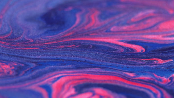 abstract background glitter blend pink blue mix - ink spread fotografías e imágenes de stock