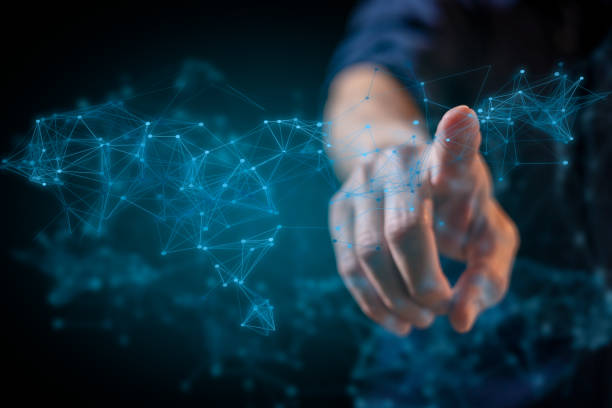 istock Digital transformation Hand touching the Metaverse Universe, A Conceptual Shift in Digital Transformation for Next-Generation Technology. 1923570124