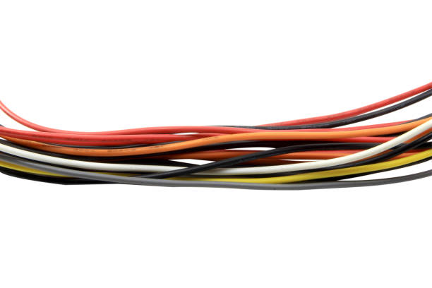 istock multicolored wire cable of usb and adapter isolated on white background with clipping path.Selection focus. 1923641472