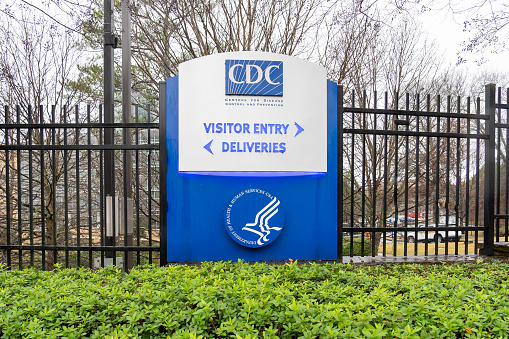 Atlanta, Georgia, USA - December 30, 2021: CDC headquarters in Atlanta. CDC (The Centers for Disease Control and Prevention) is the national public health agency of the United States.