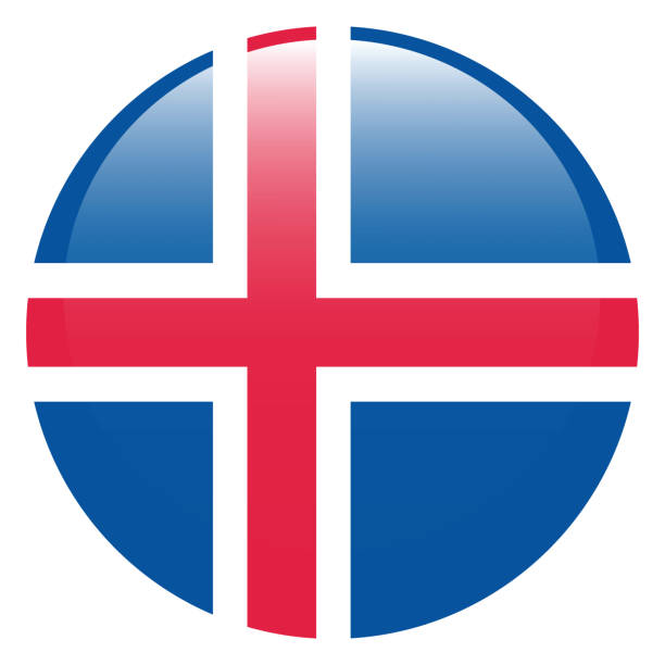아이슬란드 국기입니다. 플래그 아이콘입니다. 표준 색상. 둥근 깃발. 3d 일러스트레이션입니다. 컴퓨터 일러스트레이션. 디지털 일러스트레이션. 벡터 일러스트 레이 션입니다. - icelandic sheep stock illustrations