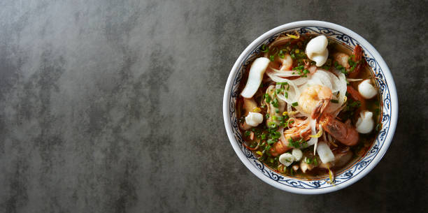 istock Shrimp Seafood Rice Noodles, pho noodle 1923712064