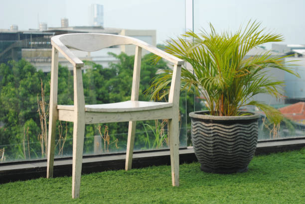 istock Isolated wooden chair. 1923768438